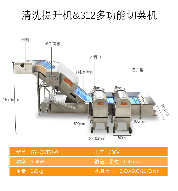 赣云中央厨房球根茎瓜果处理流水线(图17)